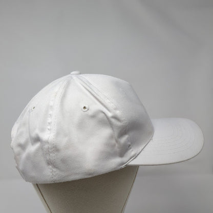Cobra Snapback Hat White One Size Adjustable Vented Holes 6 Panel Blank