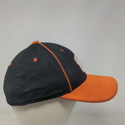 OC Sports Men's Fitted Hat Black S-M Embroidered W Warriors Logo Polyester