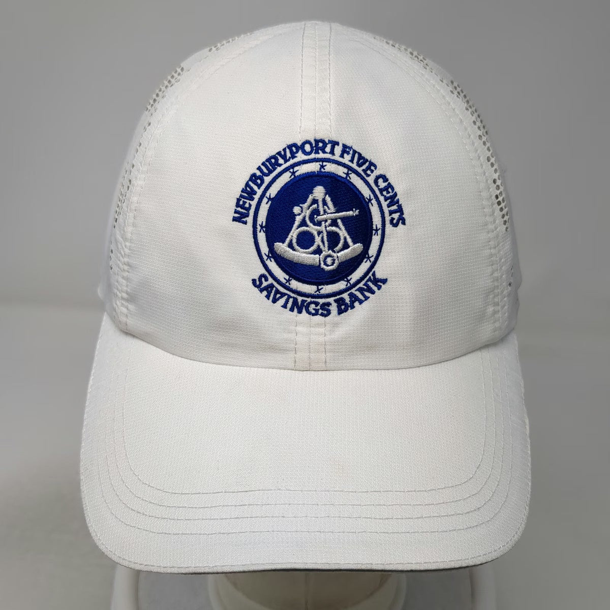 Hit Wear Newburyport Five Cents Savings Bank Baseball Cap White One Size Hat