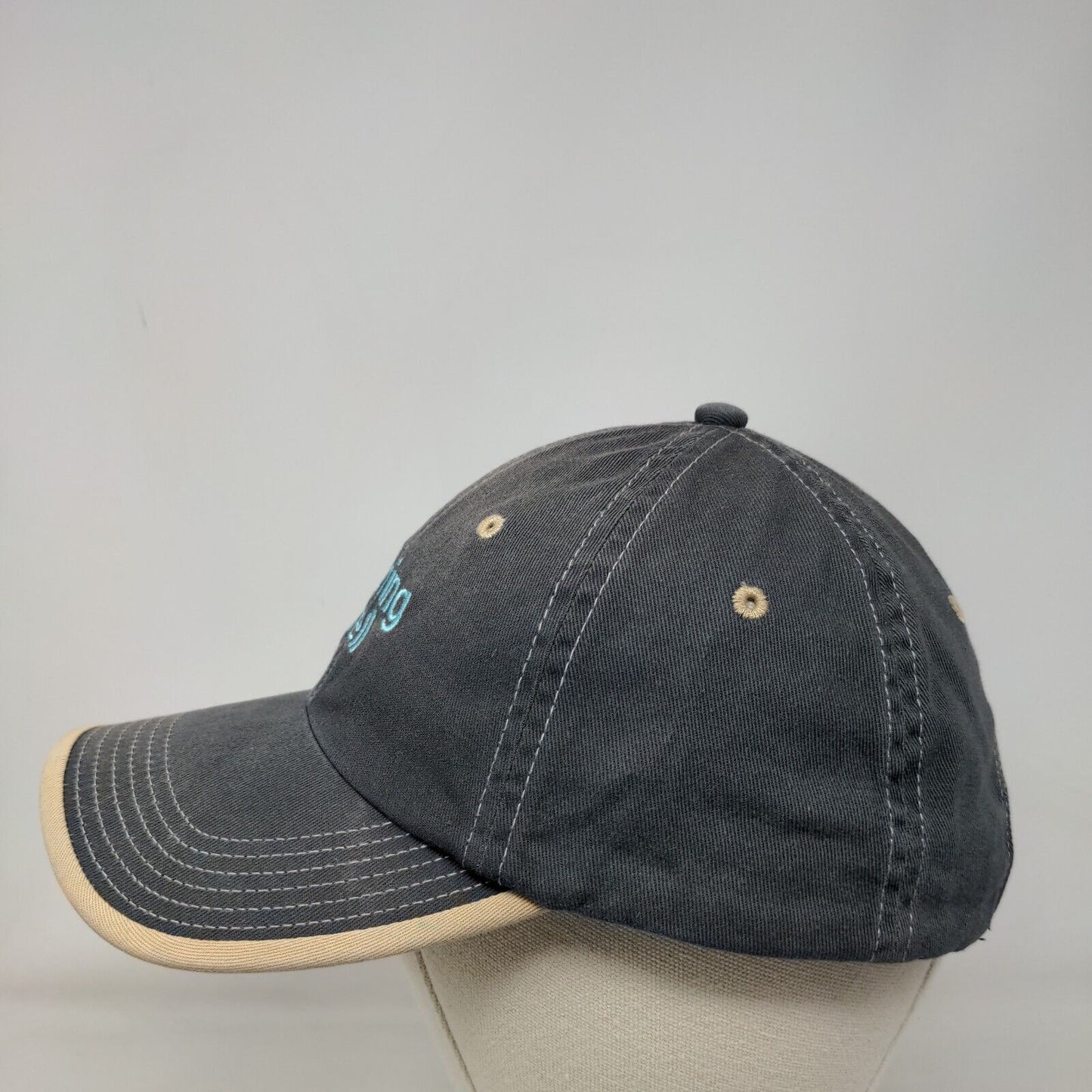 Cushing Terrell Strapback Hat Blue OSFA Adjustable Embroidered Port Authority