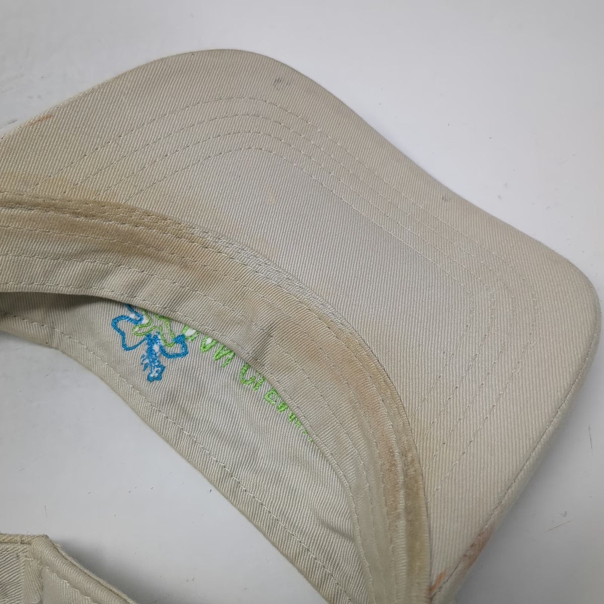 Dorfman Pacific Co Visor Beige OSFM San Clemente Hibiscus Cotton Strapback Hat