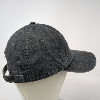 Calvin Klein Jeans Baseball Cap Gray One Size Slideback Denim Embroidered Hat