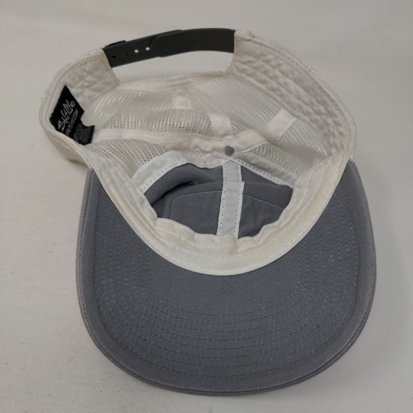 Salt Life Patch Snapback Mesh Back Trucker Hat Gray OSFM Colorblock