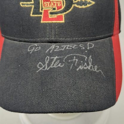 Nike San Diego State Aztecs NCAA Cap Hat Black Signed Steve Fisher Spear