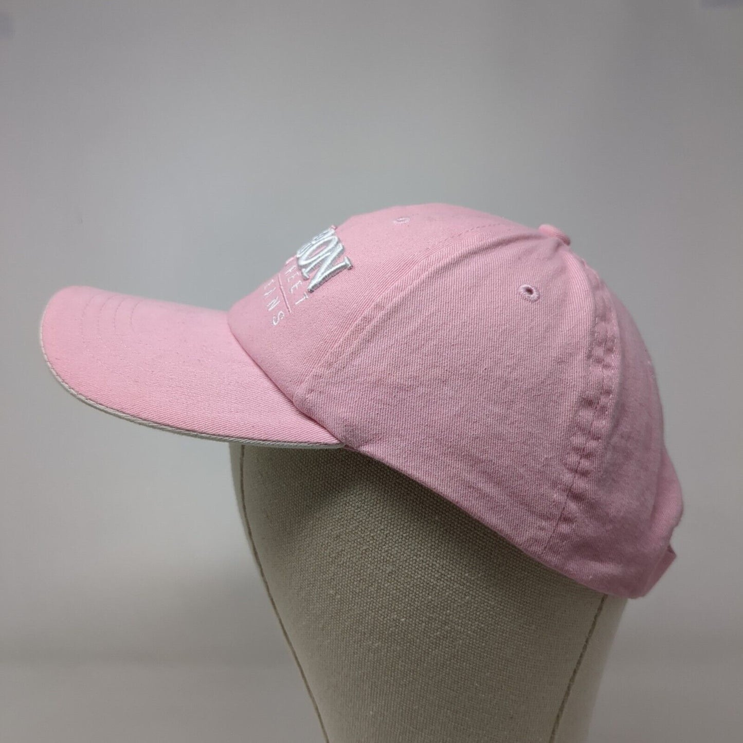 Bourbon Street New Orleans Adult Strapback Hat Pink OS Adjustable Embroidered