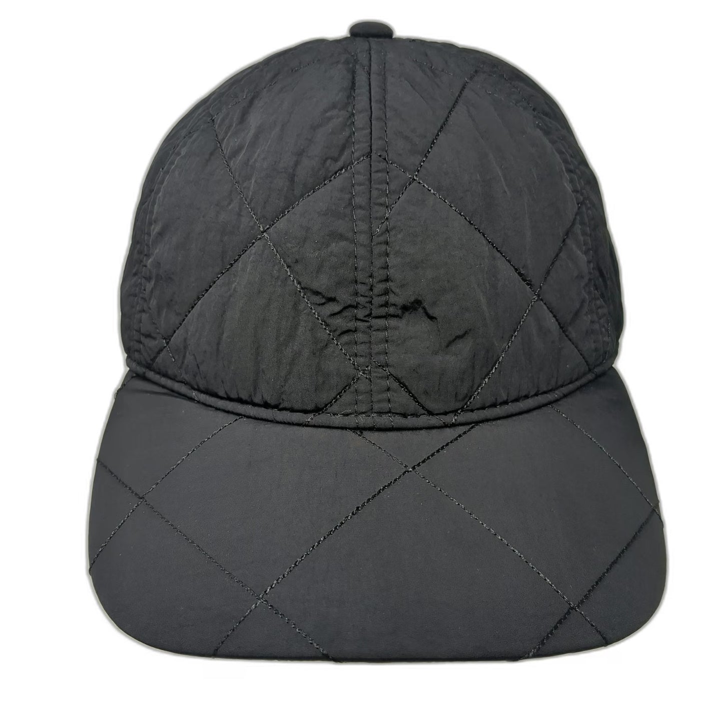 All in Motion Baseball Cap Black One Size Quilted Nylon Adjustable Cord Hat