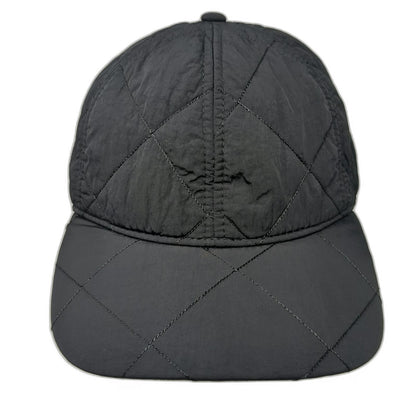 All in Motion Baseball Cap Black One Size Quilted Nylon Adjustable Cord Hat