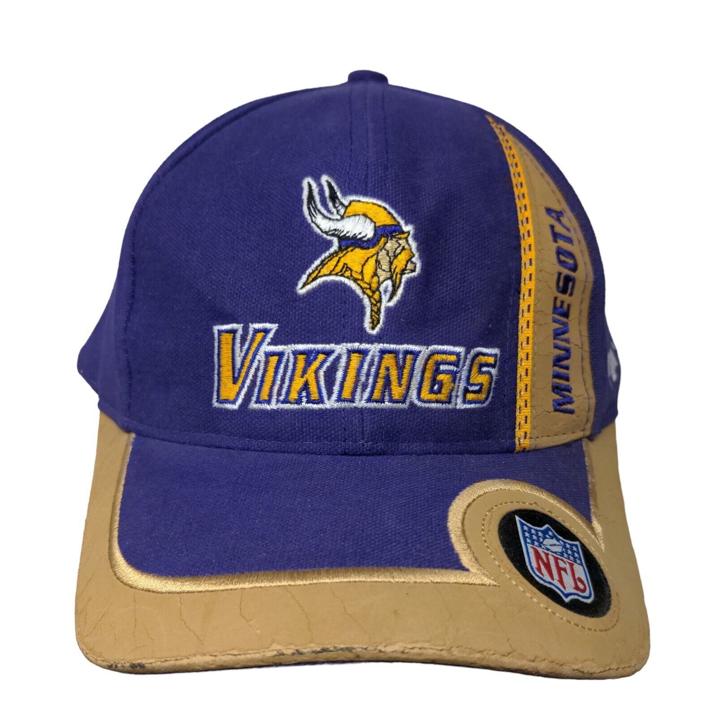 Vintage Minnesota Vikings Strapback Hat PUMA NFL Pro Line Purple OSFM Logo