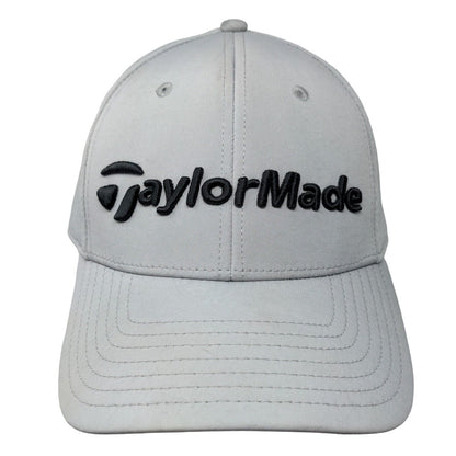 Taylor Made Fitted Hat Gray Size L/XL Breathable Vented Holes 6 Panel