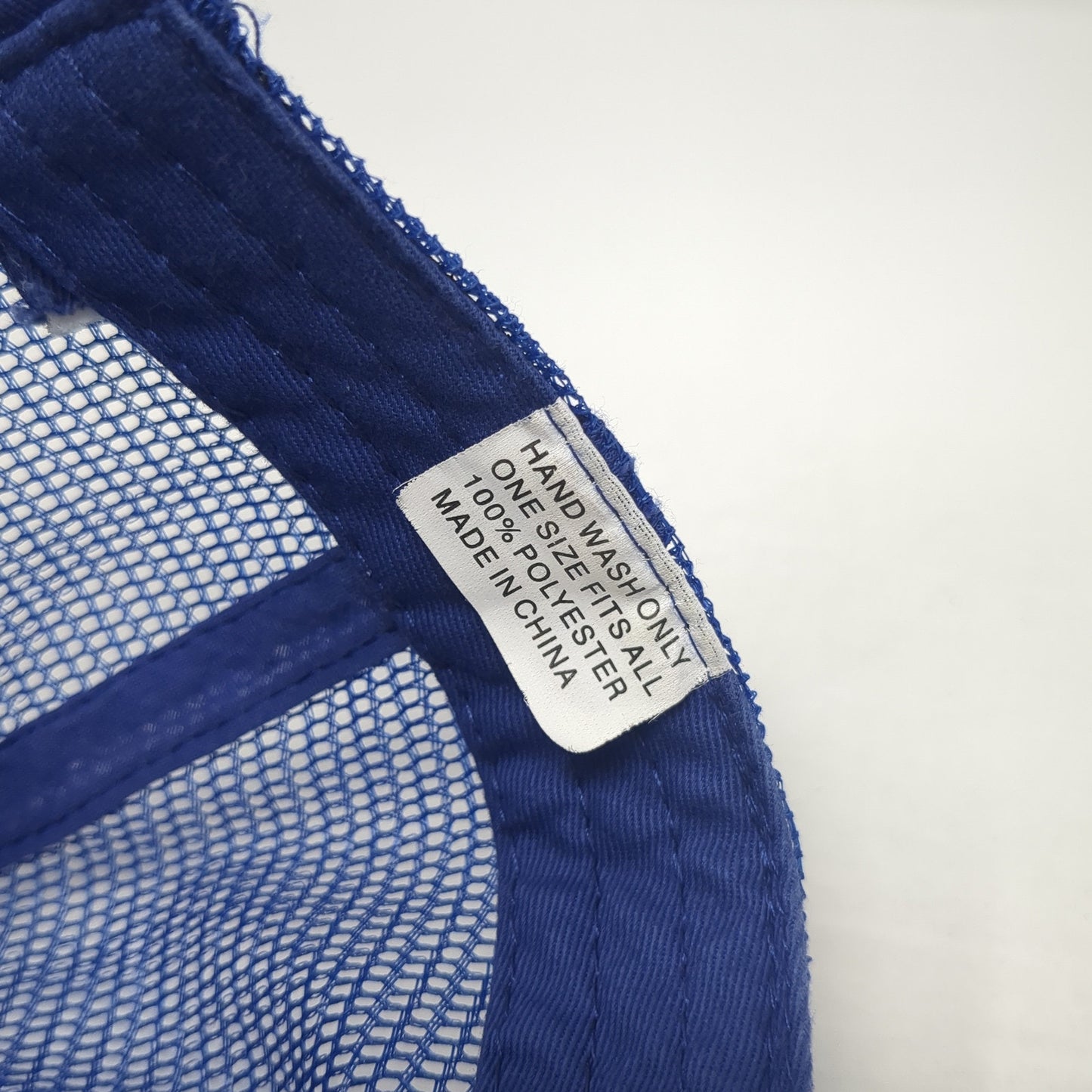 T-L Irrigation Systems Strapback Trucker Hat Blue One Size Adjustable Mesh Back