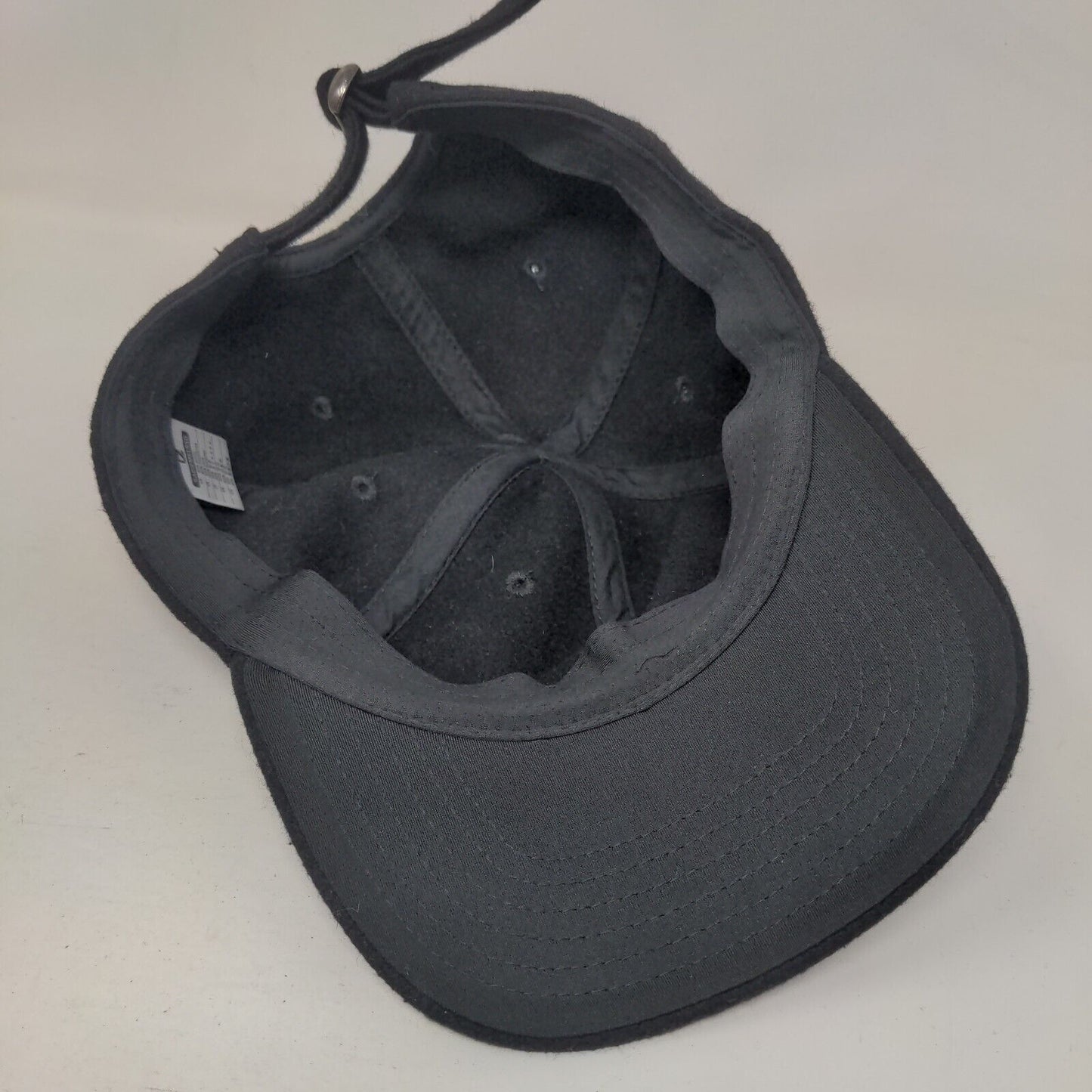 Gadiemkensd Slideback Hat Black Large Adjustable 6 Panel Wool Solid Blank