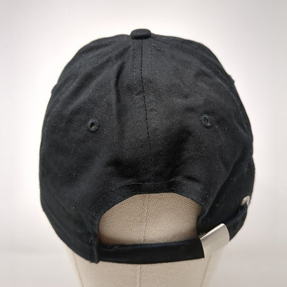 Mr. Slideback Hat Black OSFA Adjustable Embroidered Vented Holes Cotton