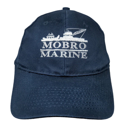 Mobro Marine Strapback Hat Blue One Size Embroidered Adjustable 6 Panel