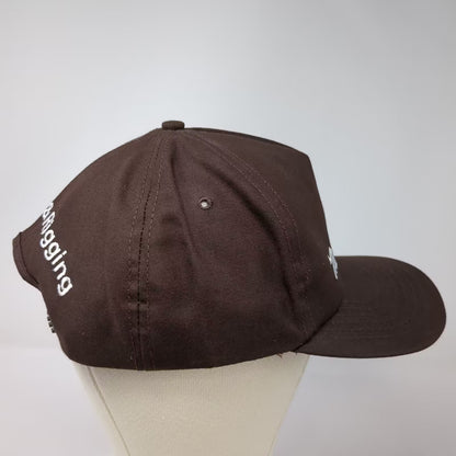 Mr. Crane Inc Crane & Rigging Brown 5 Panel Hat OS Embroidered USA Vintage