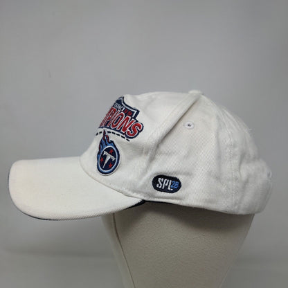 SPL 28 Men's Strapback Hat White OSFA Embroidered Tennessee Titans Logo