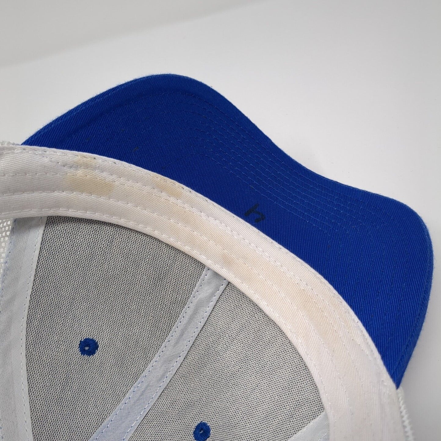 Sweet Caps Snapback Mesh Back Trucker Hat Blue One Size Colorblock Blank