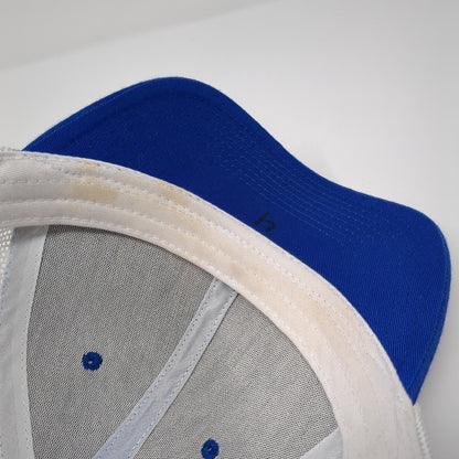 Sweet Caps Snapback Mesh Back Trucker Hat Blue One Size Colorblock Blank