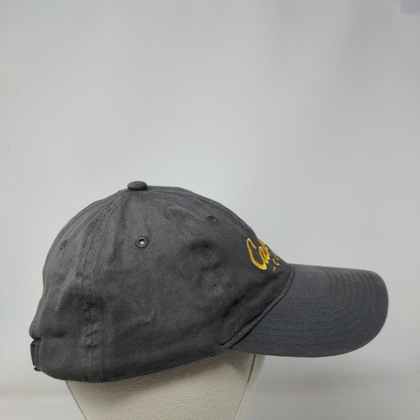 Cabela's Club Slideback Hat Gray One Size Adjustable Embroidered Vented Holes