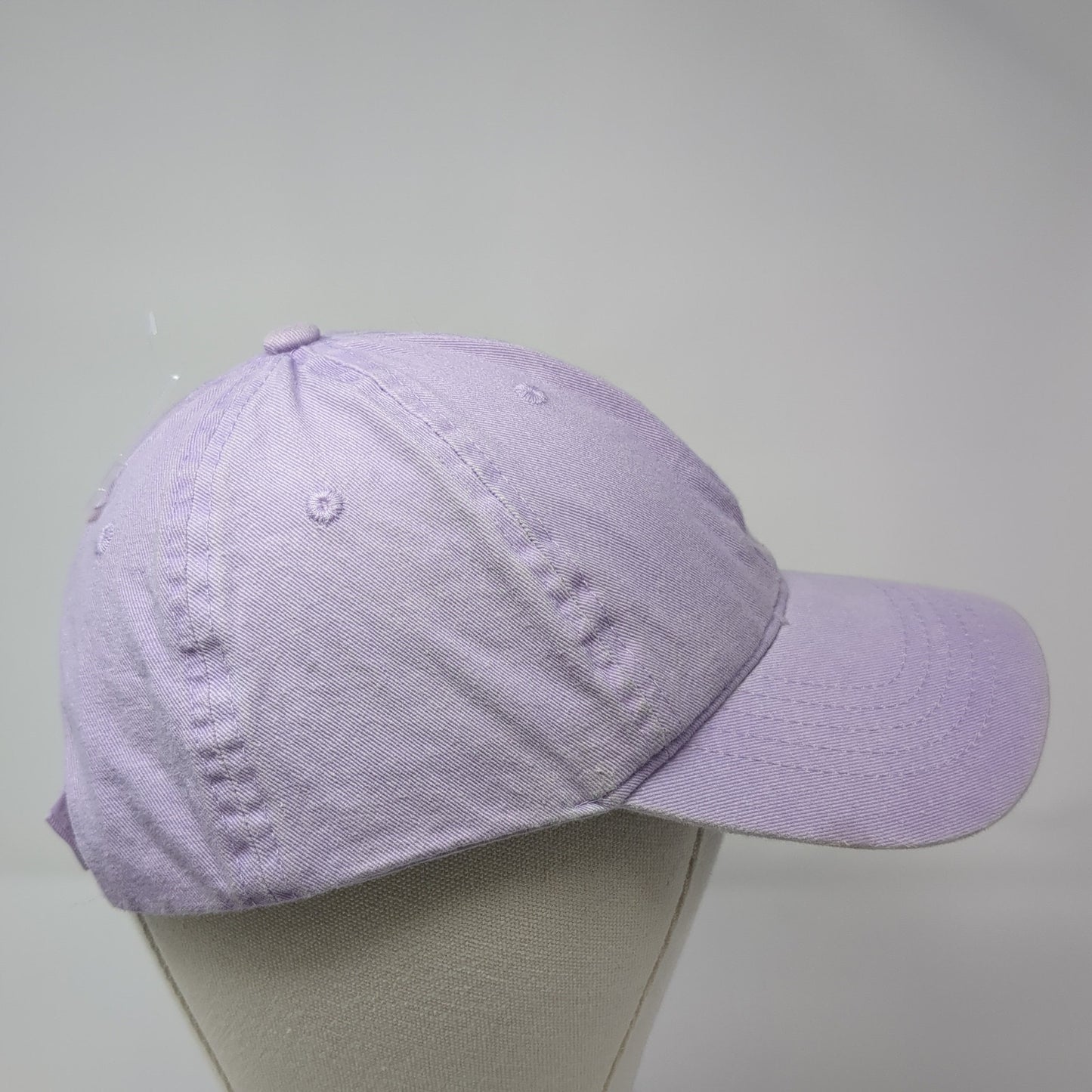 Unbranded Strapback Baseball Cap Purple One Size Adjustable 6 Panel Blank