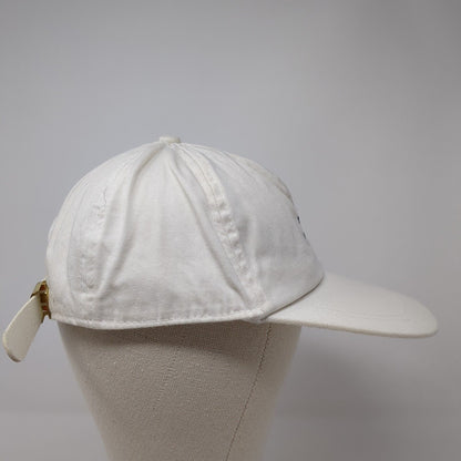 Tommy Hilfiger Slideback Hat White OS Adjustable Embroidered 6 Panel Cotton