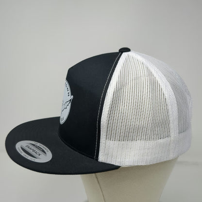Yupoong Trucker Hat Black One Size Hometown Bar B Que Owl Logo Snapback Mesh