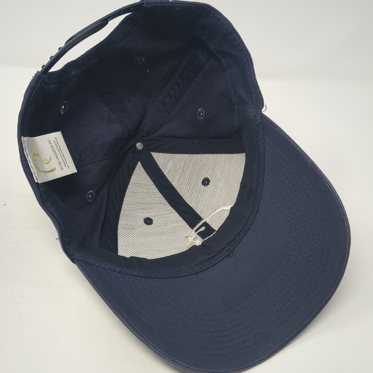 Ducks Unlimited Logo Snapback Hat Blue One Size Adjustable Embroidered