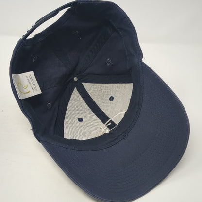 Ducks Unlimited Logo Snapback Hat Blue One Size Adjustable Embroidered