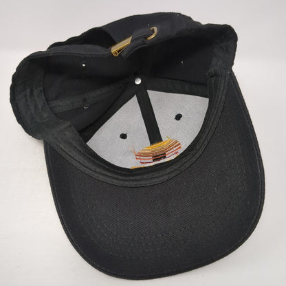 Rise Slideback Hat Black One Size Adjustable Embroidered Outdoor 6 Panel