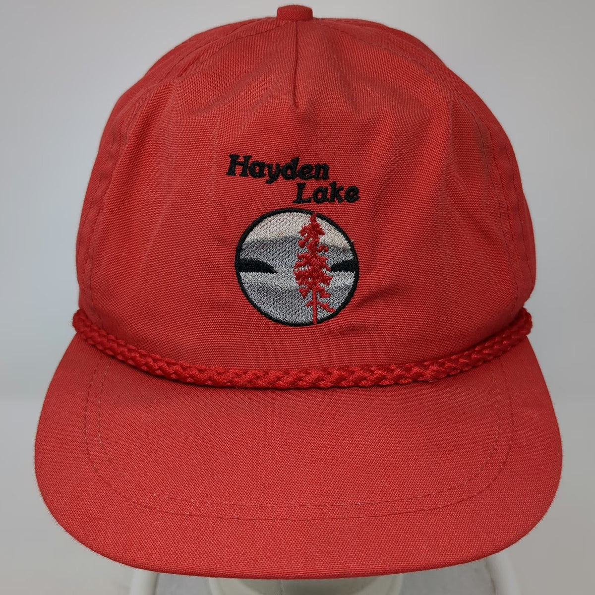 Imperial Headwear 5 Panel Red One Size Rope Hayden Lake Green Underbrim Hat