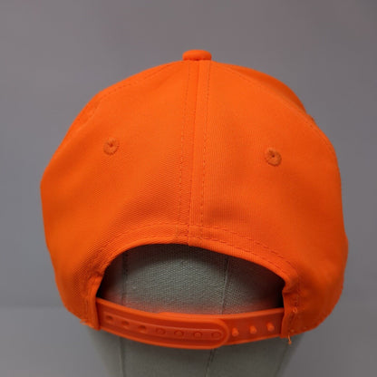Outdoor Cap Snapback Hat Orange OSFM Solid Adjustable Blank 6 Panel