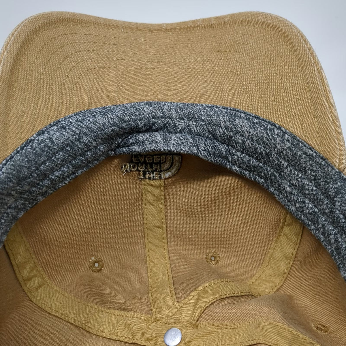 The North Face Baseball Cap Brown One Size Cotton Embroidered Logo Slideback Hat