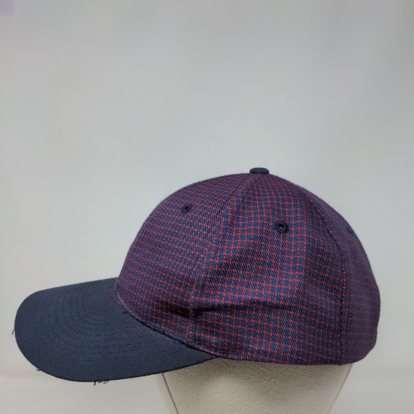 Toppers Strapback Hat Multicolor OSFA Adjustable Plaid Vent Holes