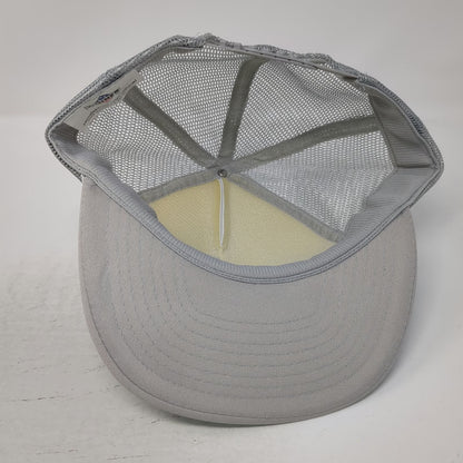 Winner South Dakota Trucker Hat Gray One Size Mesh Back Foam Front Snapback