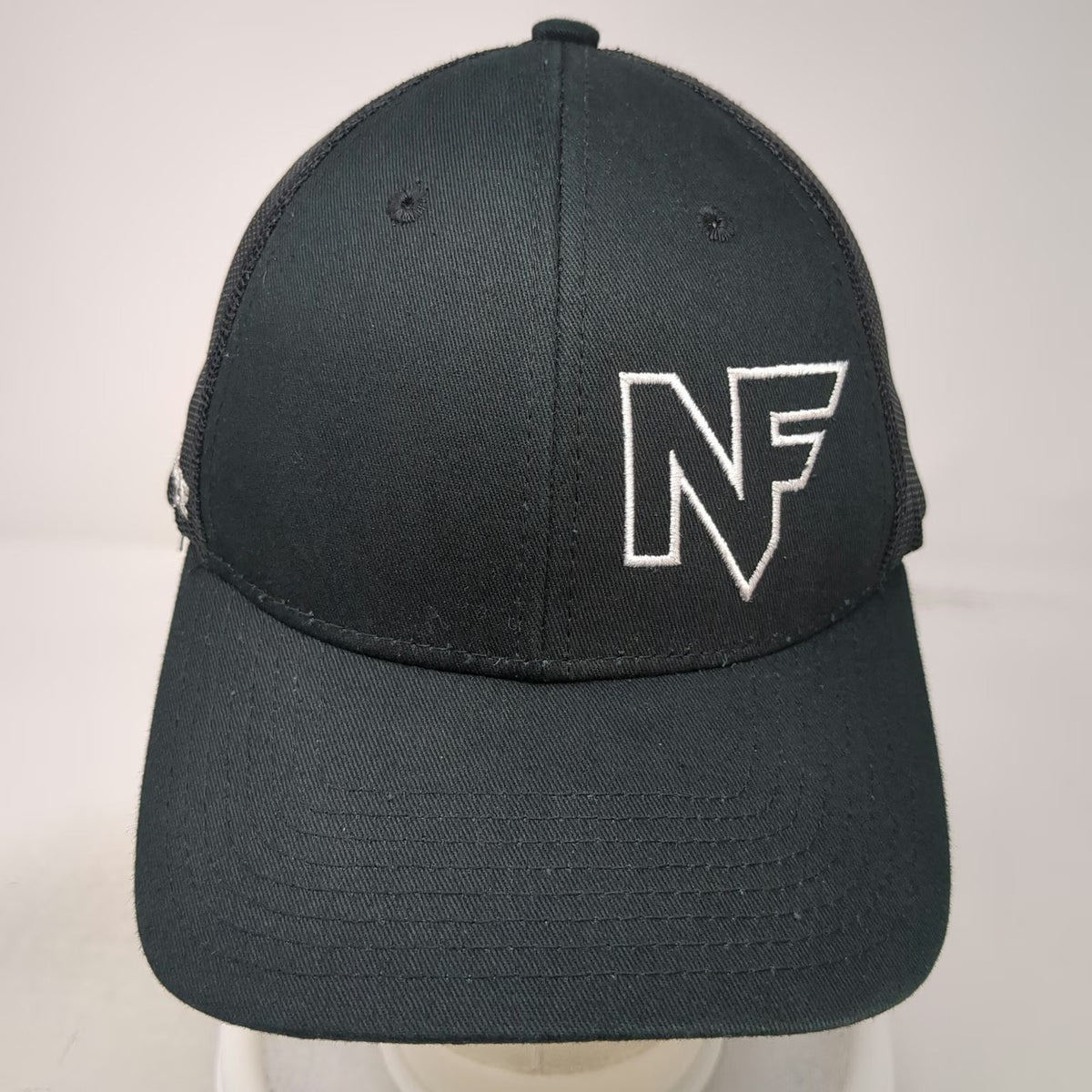 Nightforce Trucker Hat Black One Size Mesh Back Snapback Logo Embroidered Cap