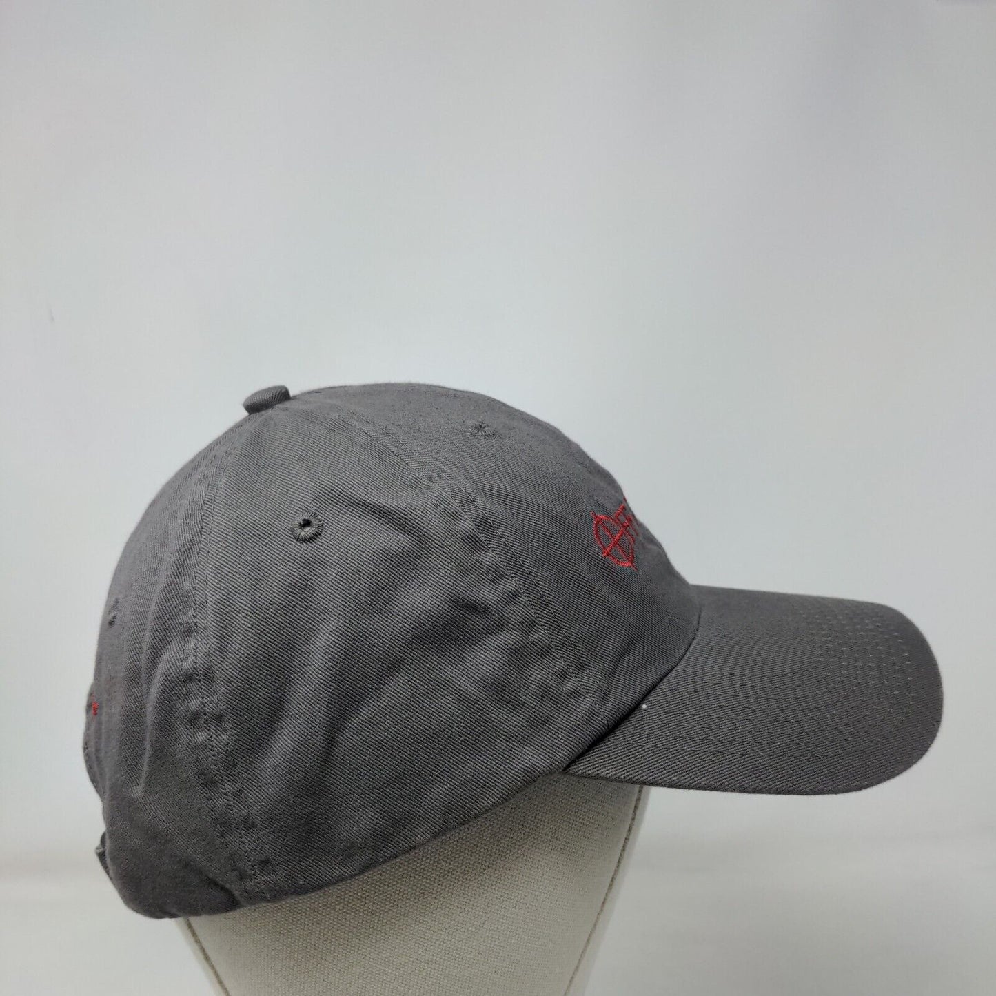 Off The Grid Slideback Hat Gray One Size Embroidered 6 Panel Fahrenheit