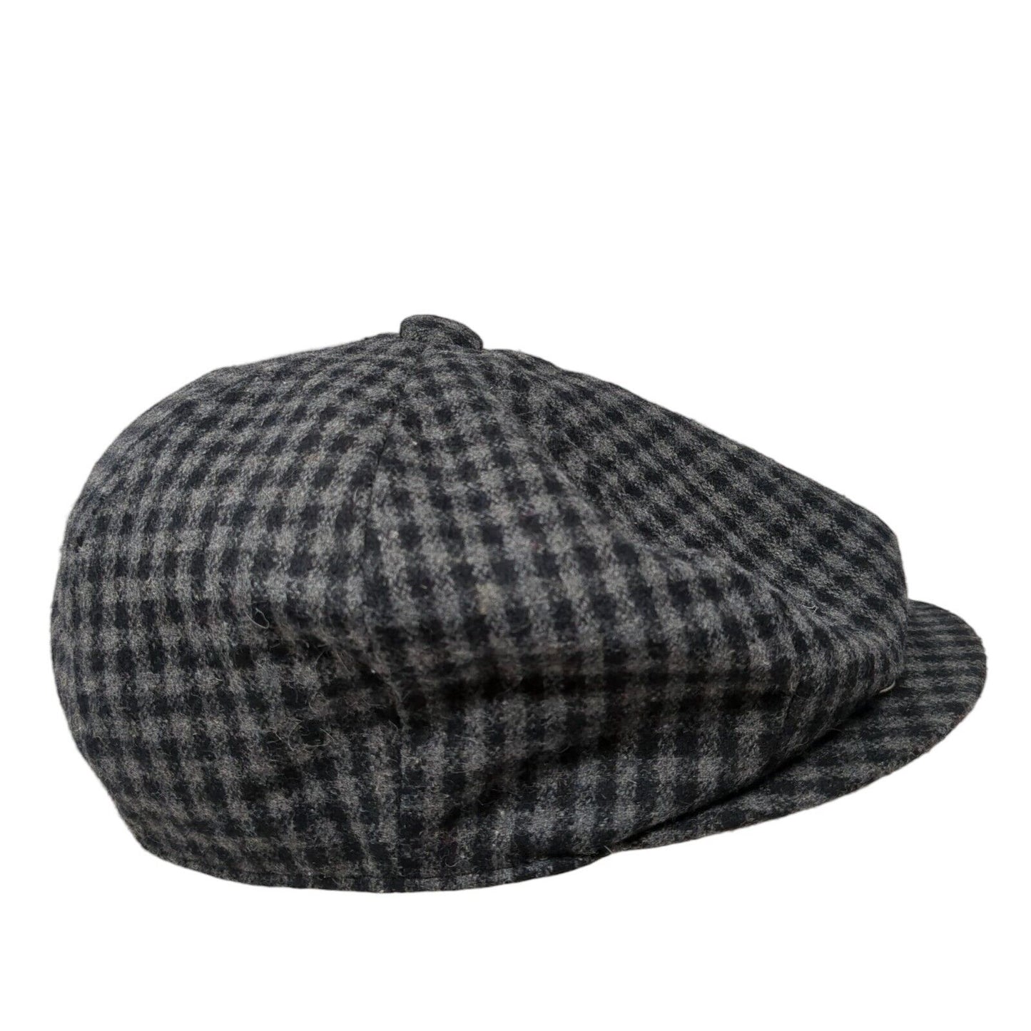 Newhattan Newsboy Cap Multicolor Small Gingham Lightweight Wool Blend