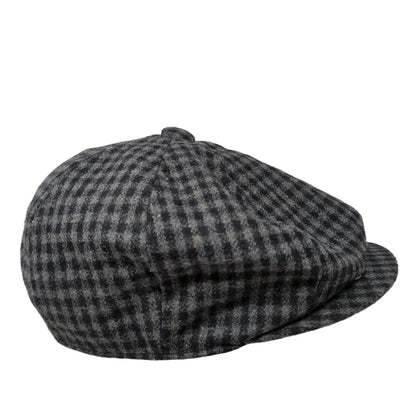 Newhattan Newsboy Cap Multicolor Small Gingham Lightweight Wool Blend