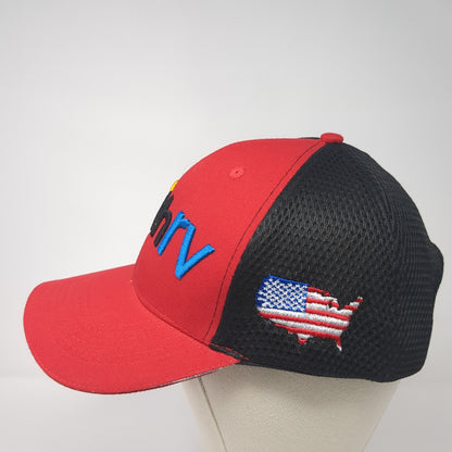 Smith RV Trucker Hat Red One Size Adjustable Embroidered Mesh Back 360 Apparel