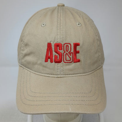 Devon & Jones Baseball Cap Beige One Size AS&E Gemini Logo Slideback Hat Cotton