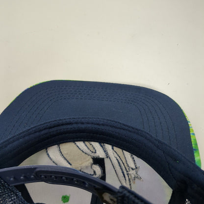 Cali Snapback Mesh Back Trucker Hat Multi One Size Tie Dye Pit Bull