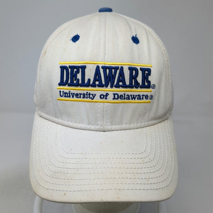 Delaware Fightin Hens NCAA The Game Snapback Hat White Blue Yellow One Size Logo