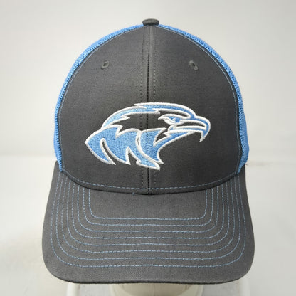 Richardson Trucker Hat Gray Blue One Size MVHS Eagle Embroidered Snapback
