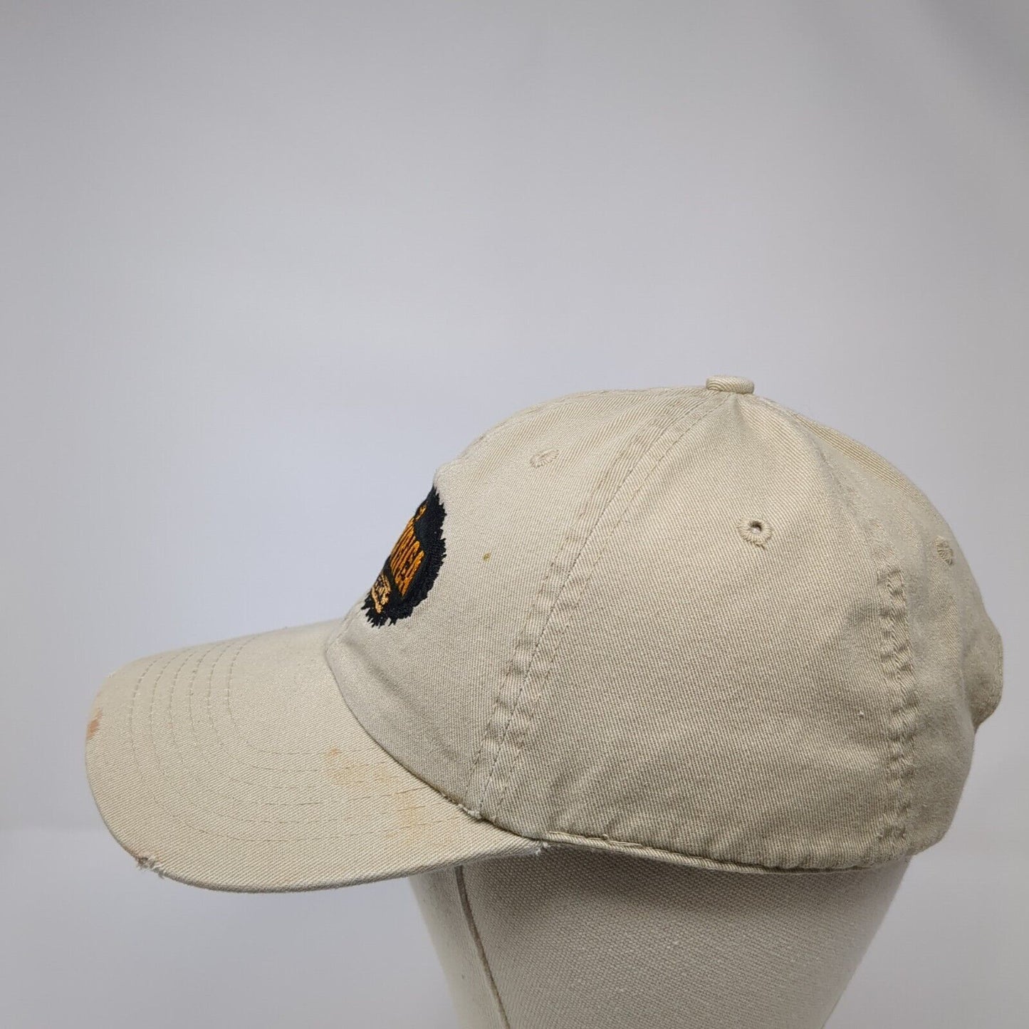 Costa Rica Pura Vida Slideback Hat Tan One Size Adjustable Embroidered 6 Panel