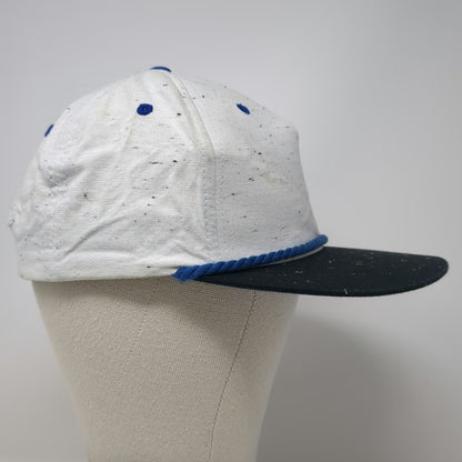 Art Class 5 Panel White One Size Flecked Rope Detail Flat Brim Snapback Hat