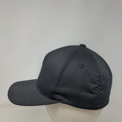 HBH Hollywood Fitted Hat Black Small-Medium Solid Flexfit Yupoong