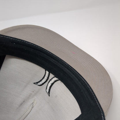 Hurley Snapback Trucker Hat Tan OS Adjustable Embroidered Mesh Back Yupoong