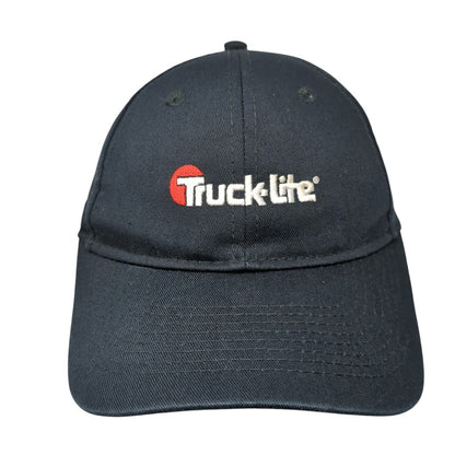 Truck-Lite Strapback Hat Black One Size Adjustable Embroidered Port & Company