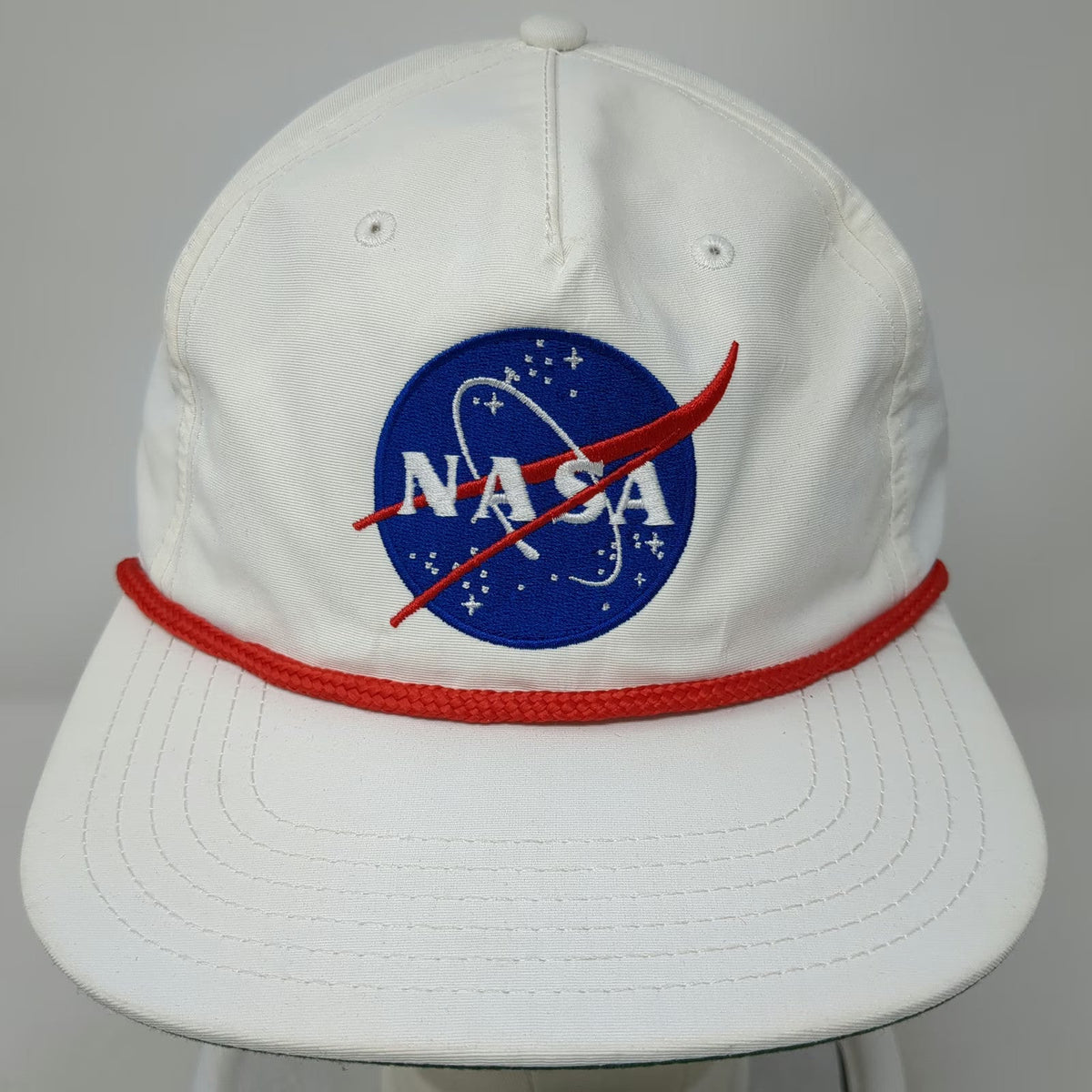 Aldrin Family Foundation 5 Panel White One Size NASA Logo Rope Snapback Hat