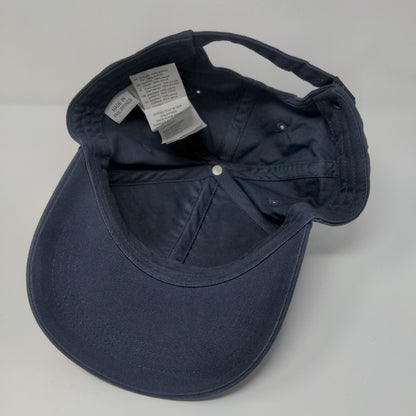 BMW Slideback Hat Blue OSFA Adjustable Embroidered Vented Holes 6 Panel Cotton