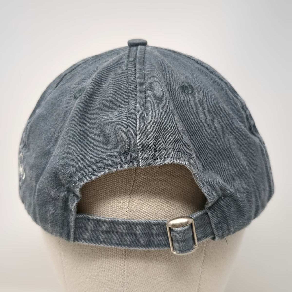 The Nash Collection Logo Baseball Cap Blue One Size Embroidered Washed Slideback